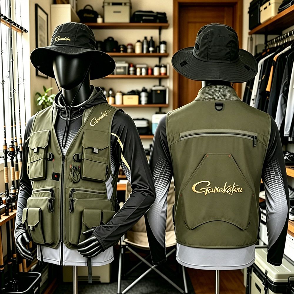 Gamakatsu Men Multi-Pocket Fis - مراجعة Outdoor Camping Jacket وسعره