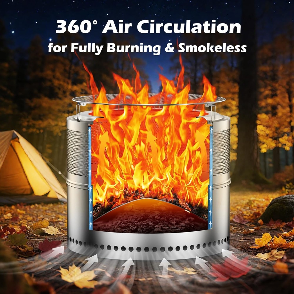 Smokeless Fire Pit Outdoor, 20 - مراجعة Outdoor Camping Fire وسعره