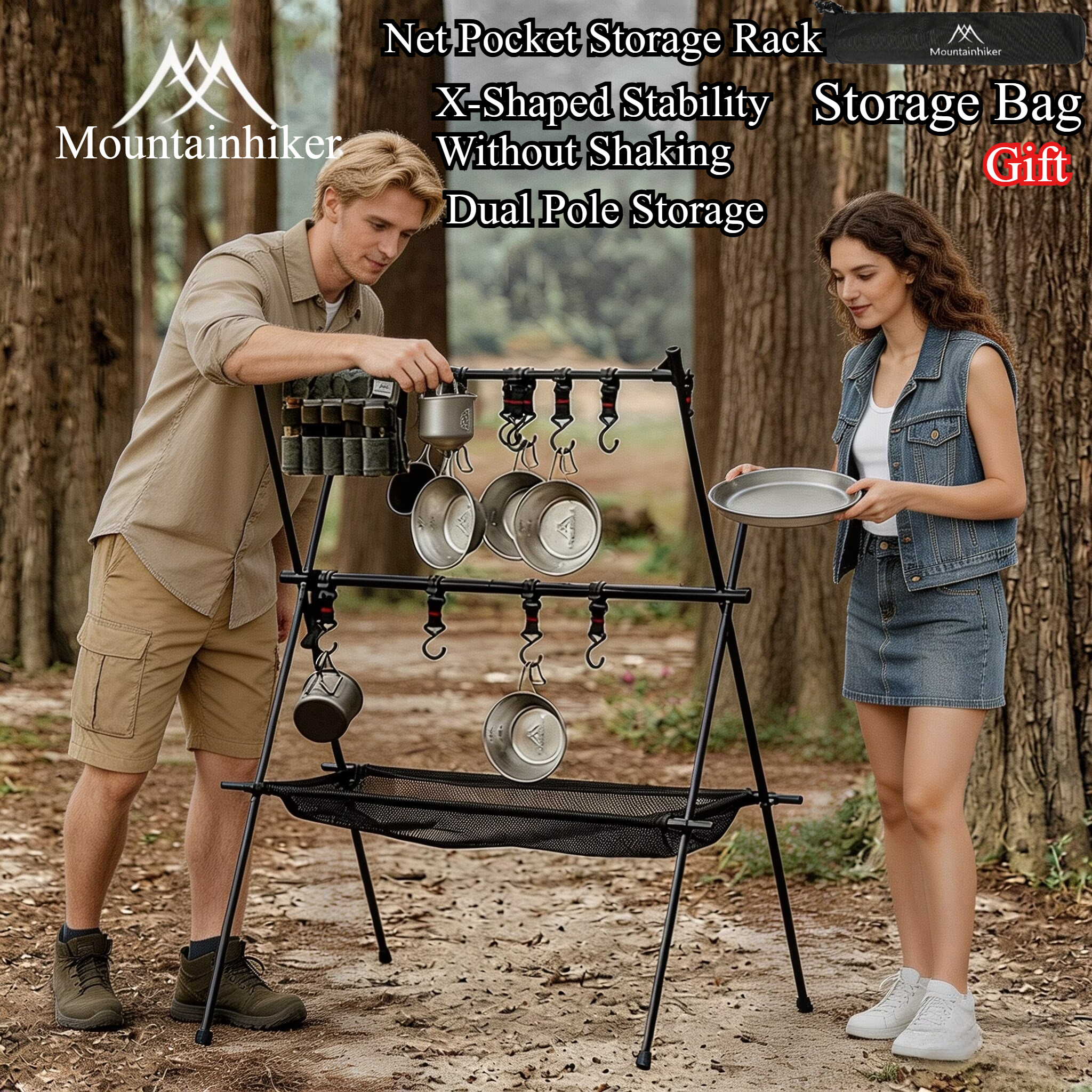MOUNTAINHIKER Outdoor Folding  - مراجعة Outdoor Camping Cooking Equipment وسعره