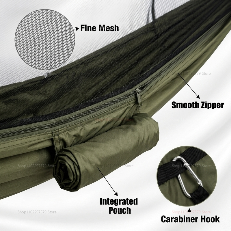 Portable outdoor camping hammo - مراجعة Outdoor Camping Mosquito Net وسعره