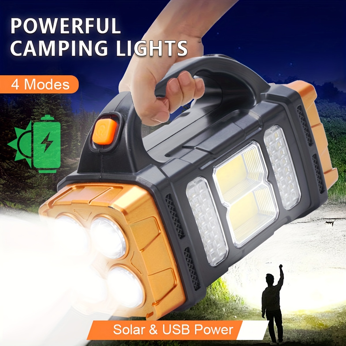 New Upgrade Rechargeable High  - مراجعة Camping Solar Lantern وسعره