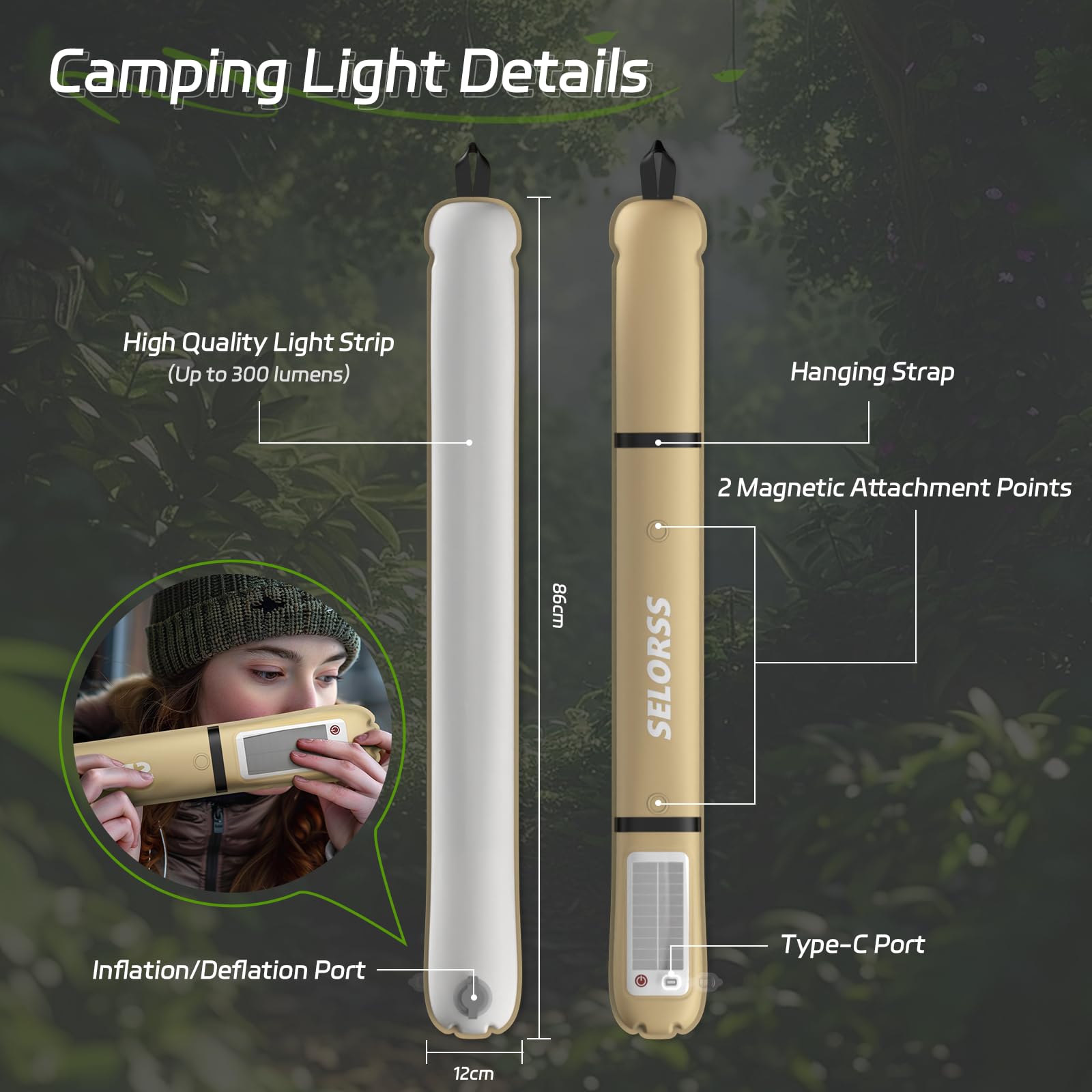 SELORSS Solar Camping Lantern  - مراجعة Camping Solar Lantern وسعره
