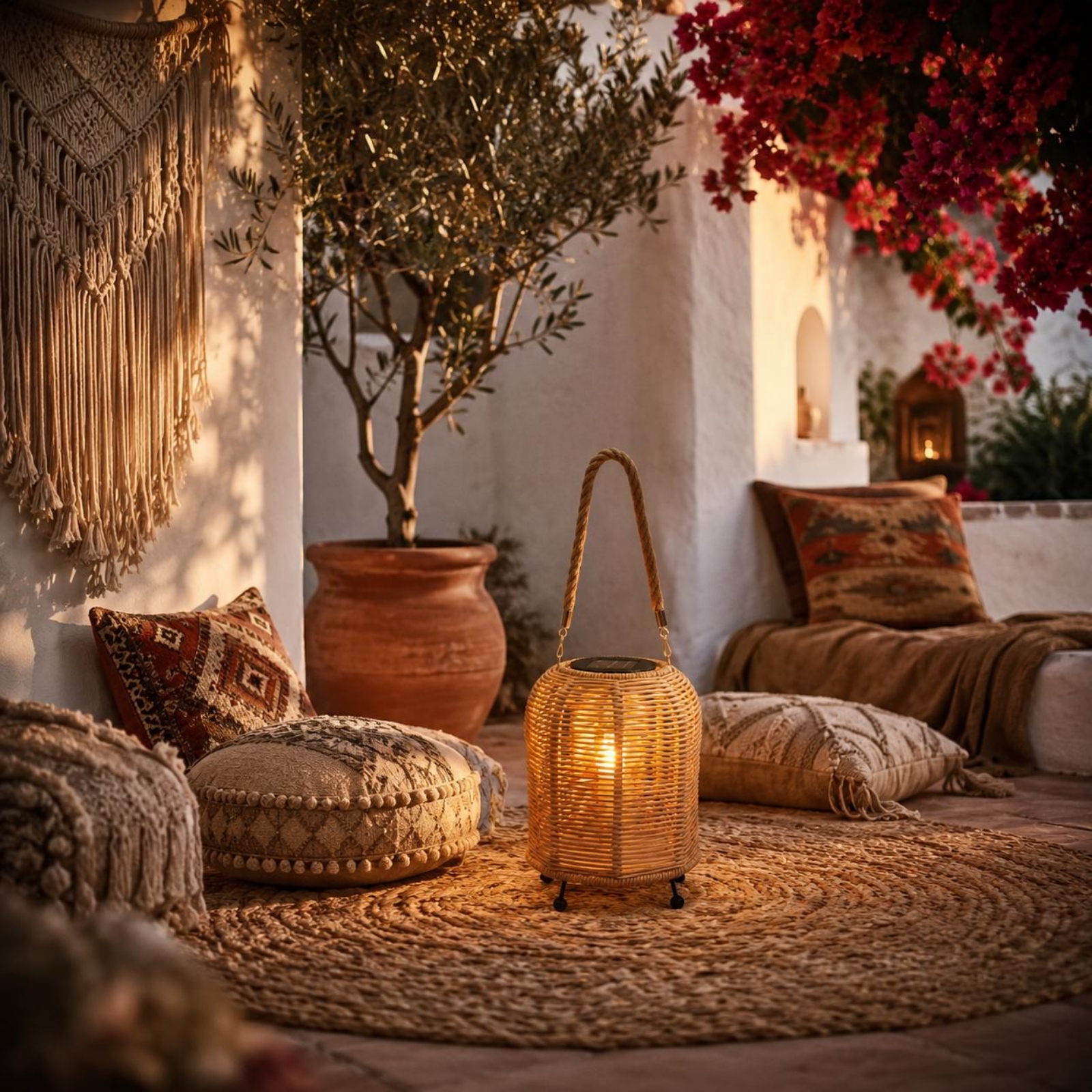 Handwoven Solar Lantern Warm L - مراجعة Camping Solar Lantern وسعره