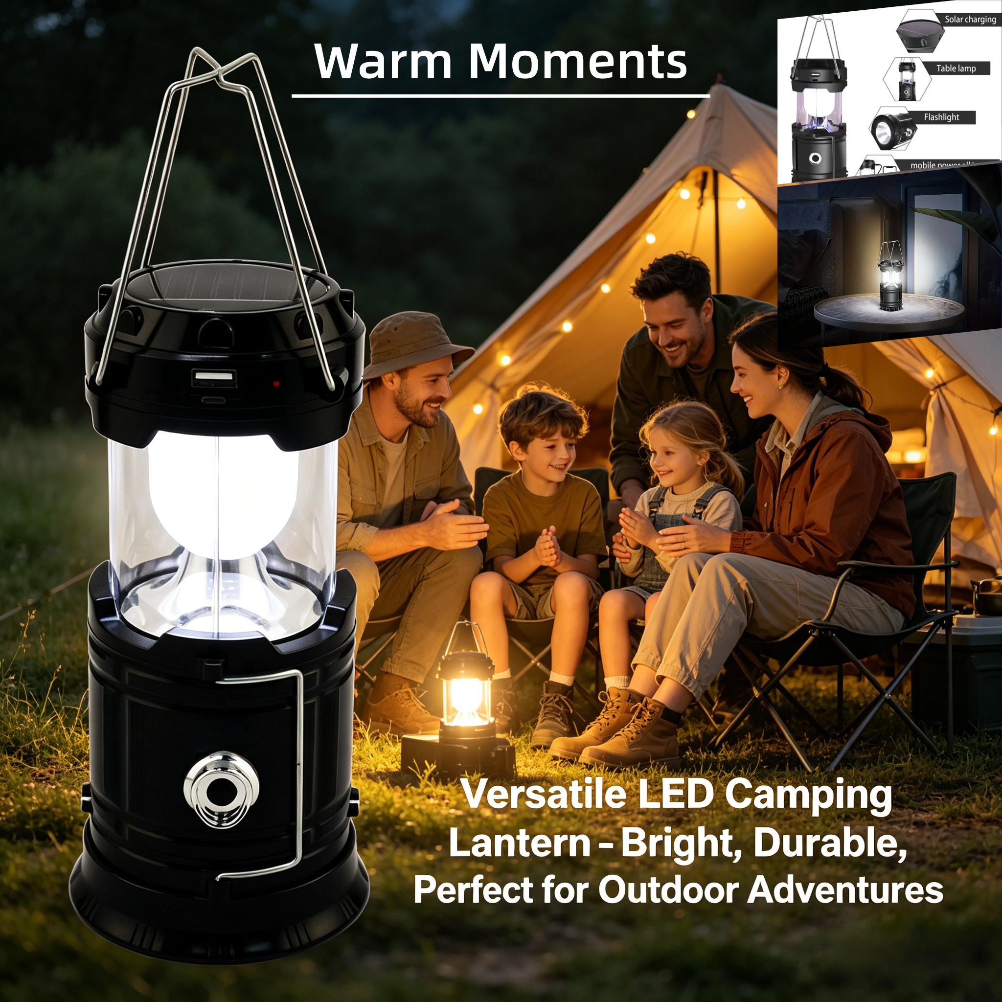 Solar Portable Handheld Campin - مراجعة Camping Solar Lantern وسعره