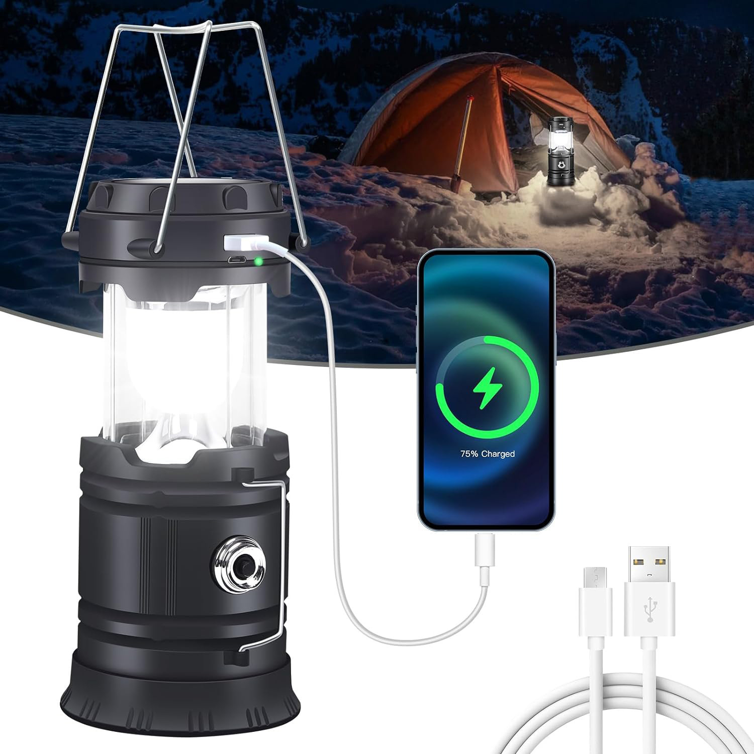 Solar Portable Handheld Campin - مراجعة Camping Solar Lantern وسعره