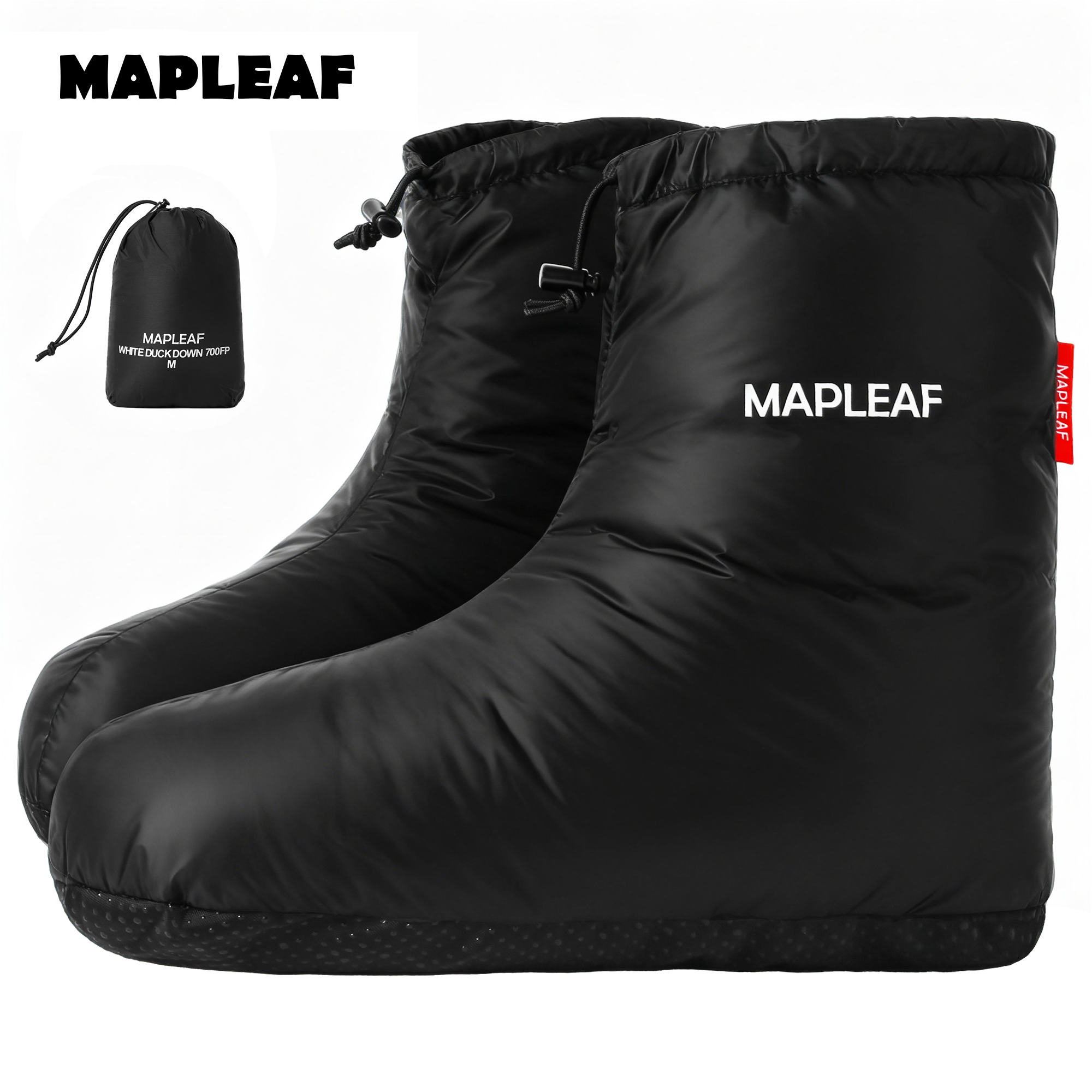 MAPLEAF Down Booties Winter Wa - مراجعة Outdoor Camping Slippers وسعره