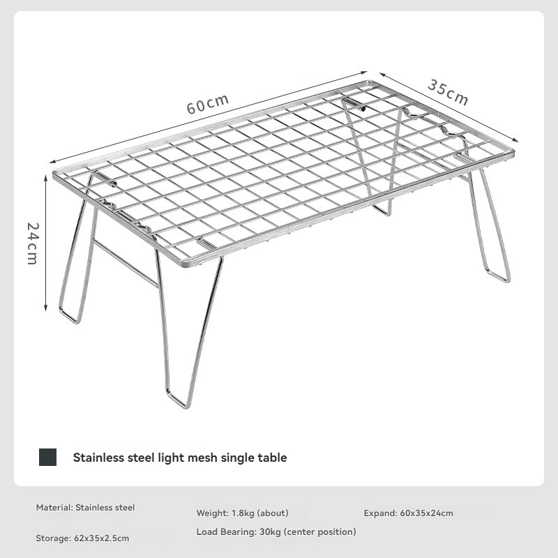 CAMPINGMOON Stainless Steel Li - مراجعة Outdoor Camping Table With Storage وسعره