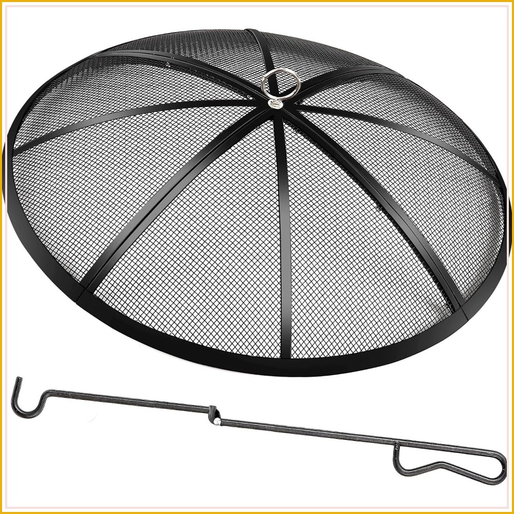 27 Inch Fire Pit Spark Screen  - مراجعة Outdoor Camping Fire وسعره