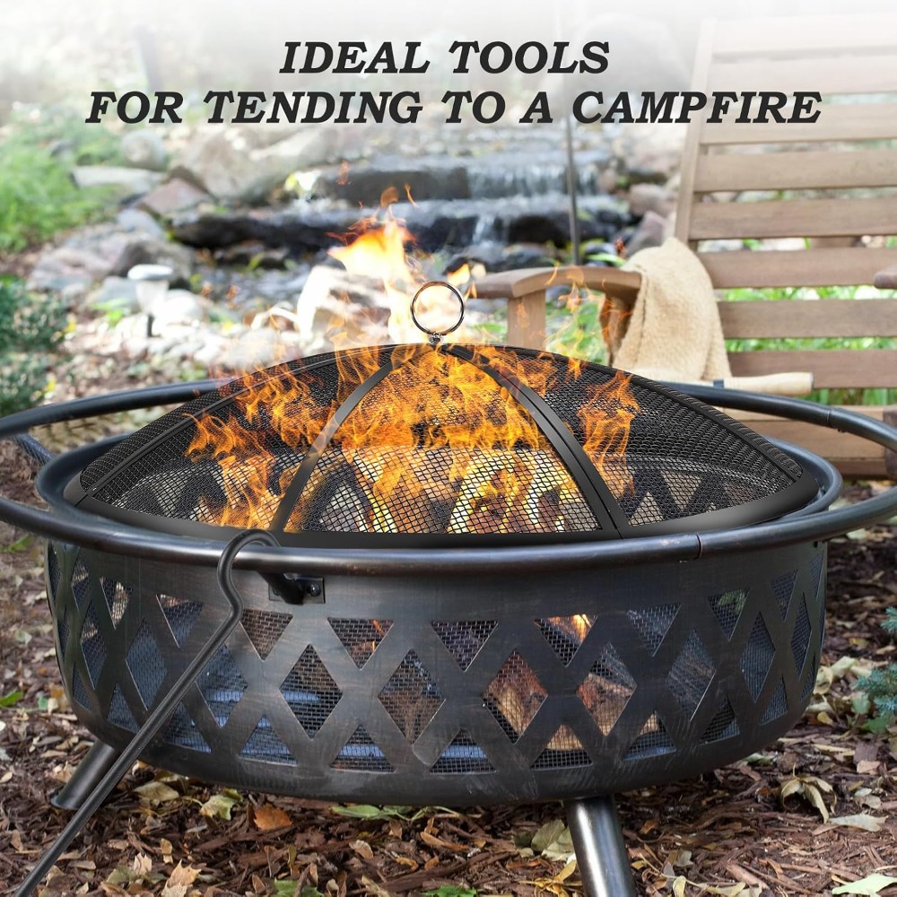 27 Inch Fire Pit Spark Screen  - مراجعة Outdoor Camping Fire وسعره