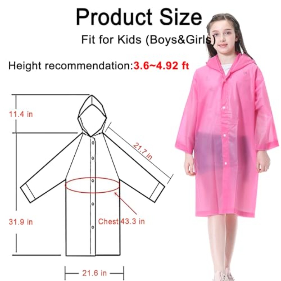 Rain Ponchos Raincoats for,2 P - مراجعة Outdoor Camping Jacket وسعره