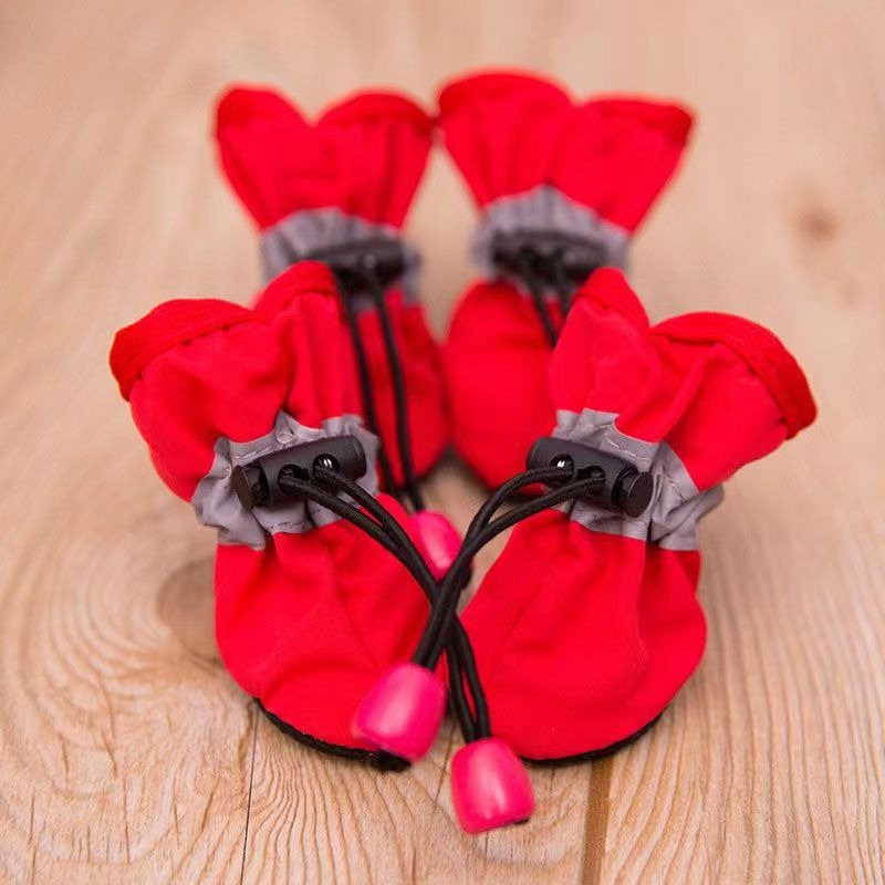 4PCS Small Dog Shoes Hiking Bo - مراجعة Outdoor Camping Slippers وسعره