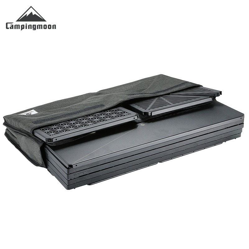 CAMPINGMOON B-229-H Outdoor Ca - مراجعة Outdoor Camping Table With Storage وسعره
