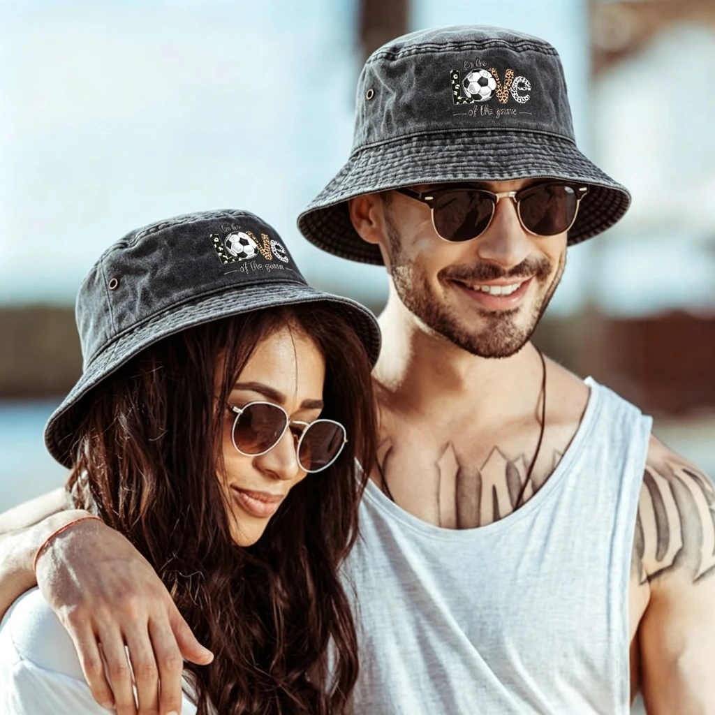 Unisex Bucket Hat with Soccer  - مراجعة Outdoor Camping Decor Ideas وسعره