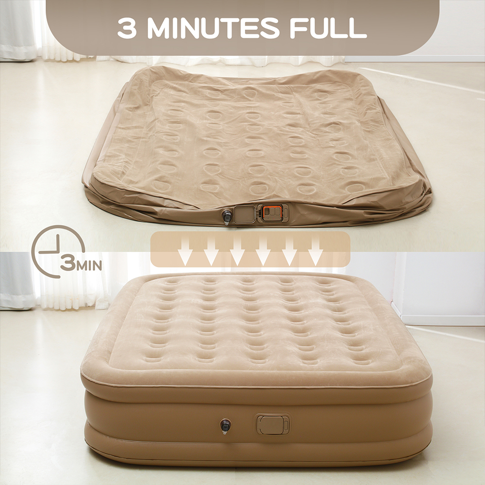 Air Mattress Built-in Pump Sel - مراجعة Camping Outdoor Or Indoor وسعره