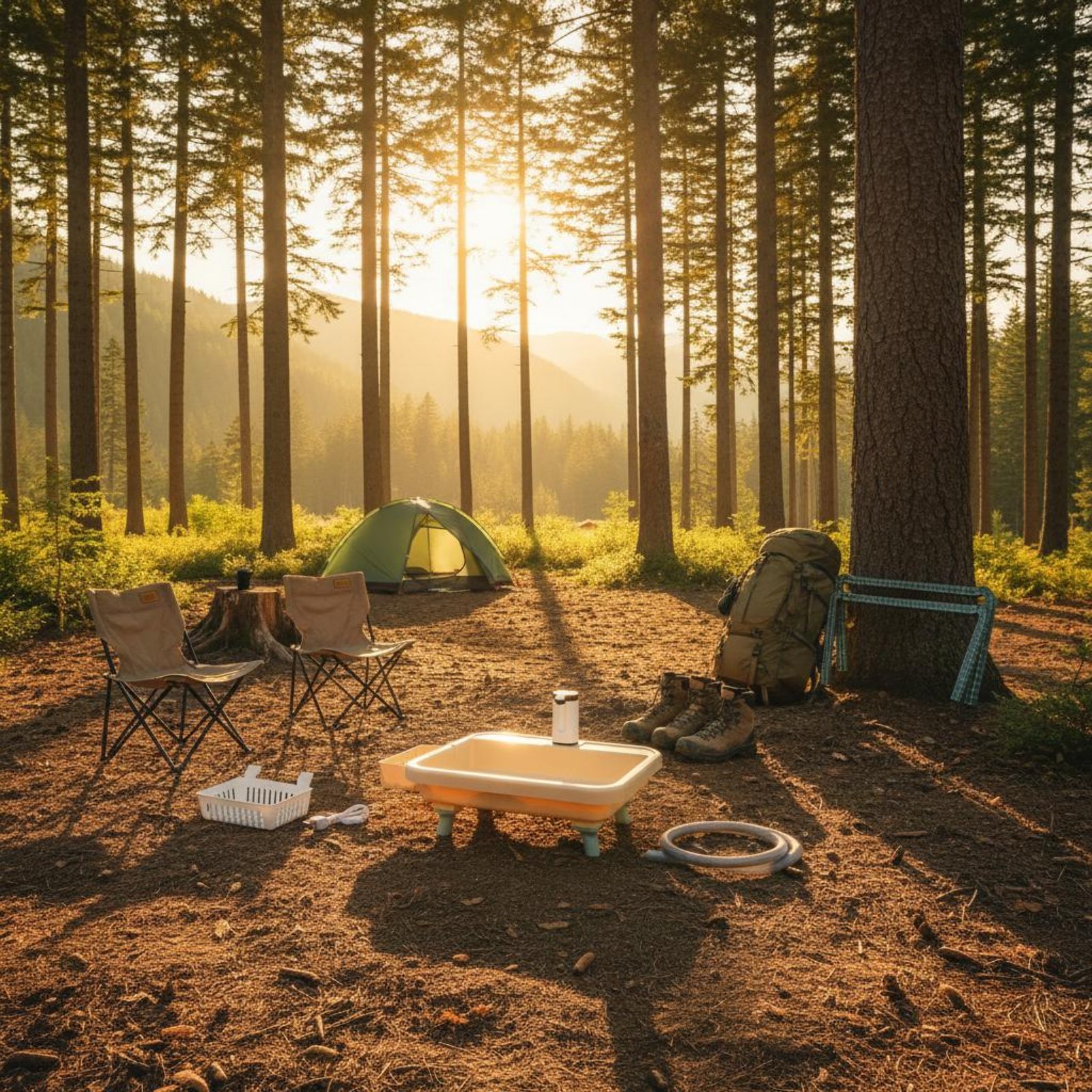 Portable Hand Washing Station  - مراجعة Outdoor Camping وسعره