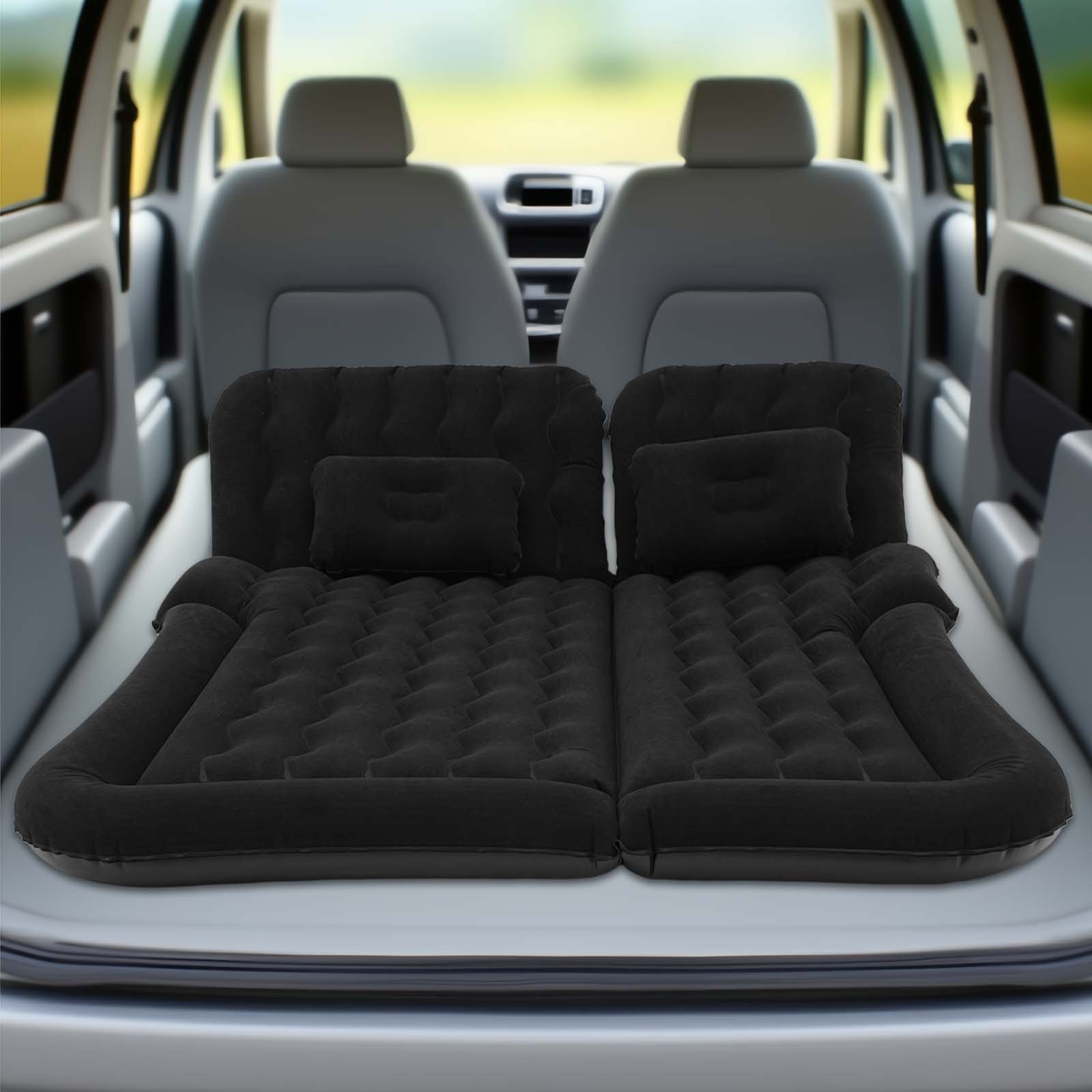 Grey/Black SUV Air Mattress In - مراجعة Outdoor Camping Inflatable Tent وسعره