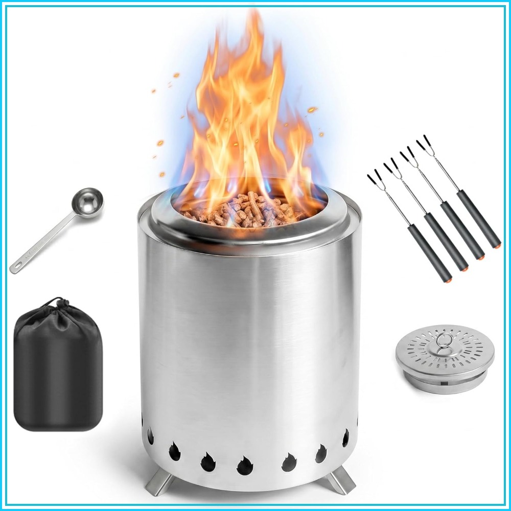 7 Inch Tabletop Fire Pit Outdo - مراجعة Outdoor Camping Fire وسعره