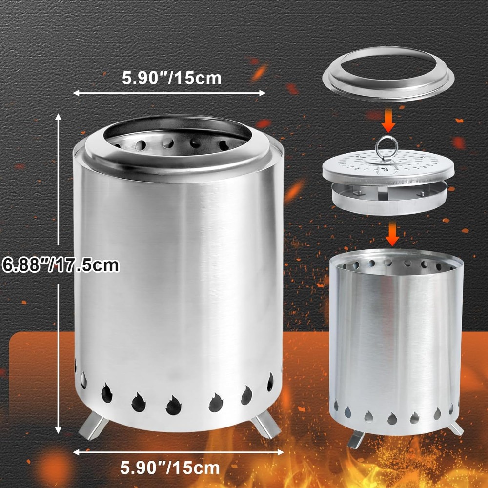 7 Inch Tabletop Fire Pit Outdo - مراجعة Outdoor Camping Fire وسعره