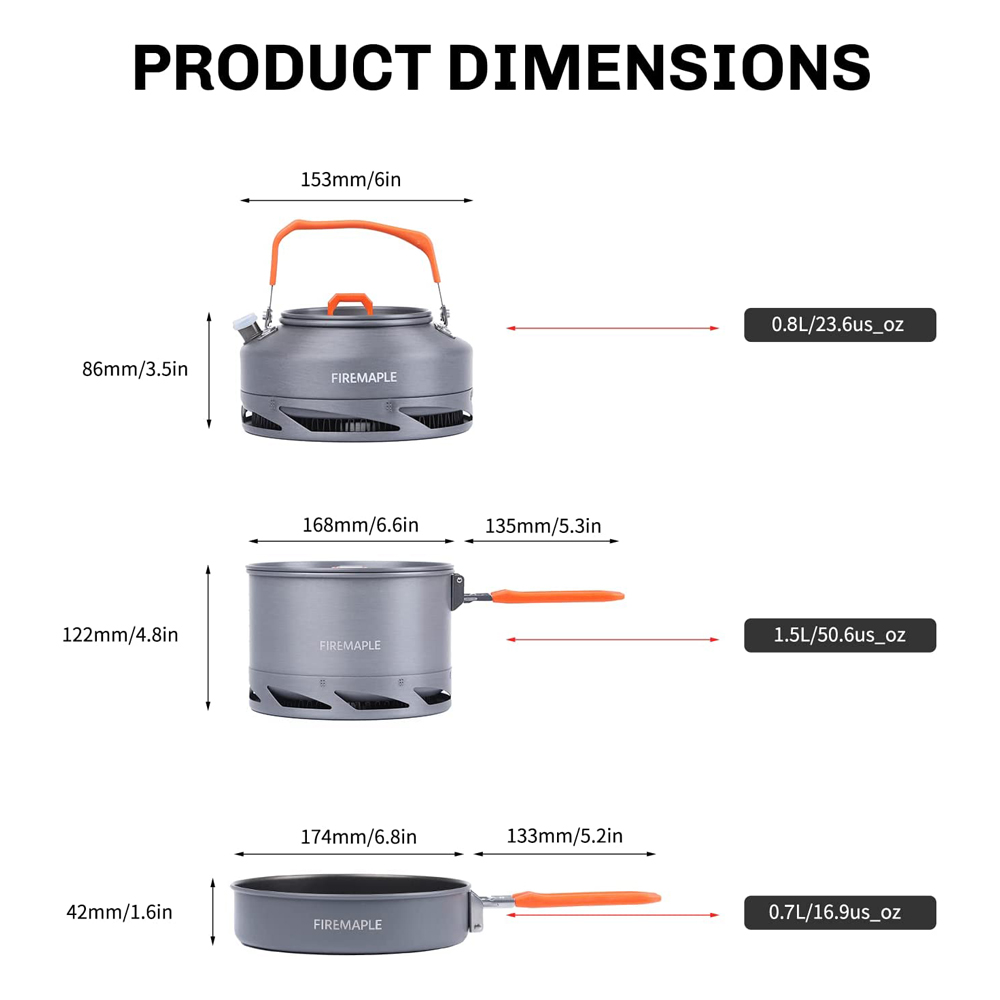 Fire Maple Camping Cookware Ut - مراجعة Outdoor Camping Cooking Equipment وسعره