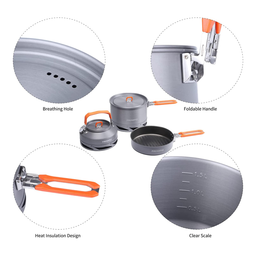 Fire Maple Camping Cookware Ut - مراجعة Outdoor Camping Cooking Equipment وسعره