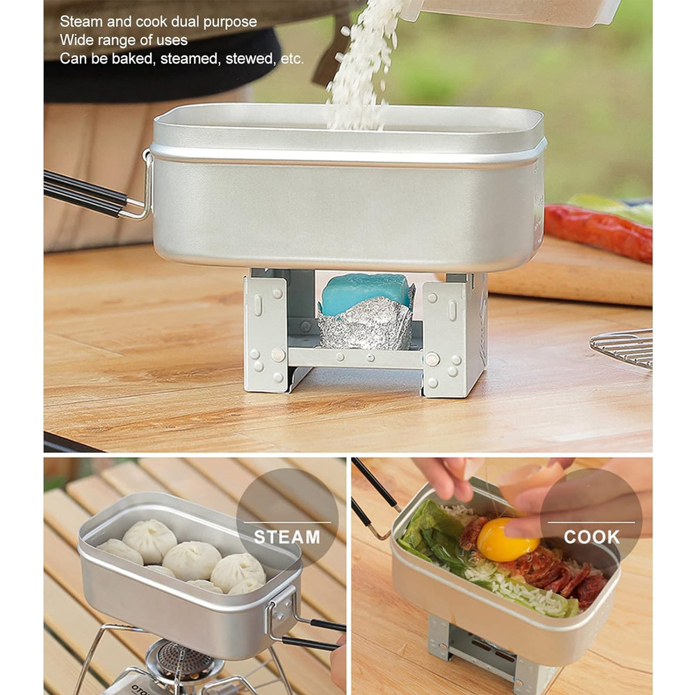 Foldable Bento Box Handle, Lun - مراجعة Outdoor Camping Cooking Equipment وسعره
