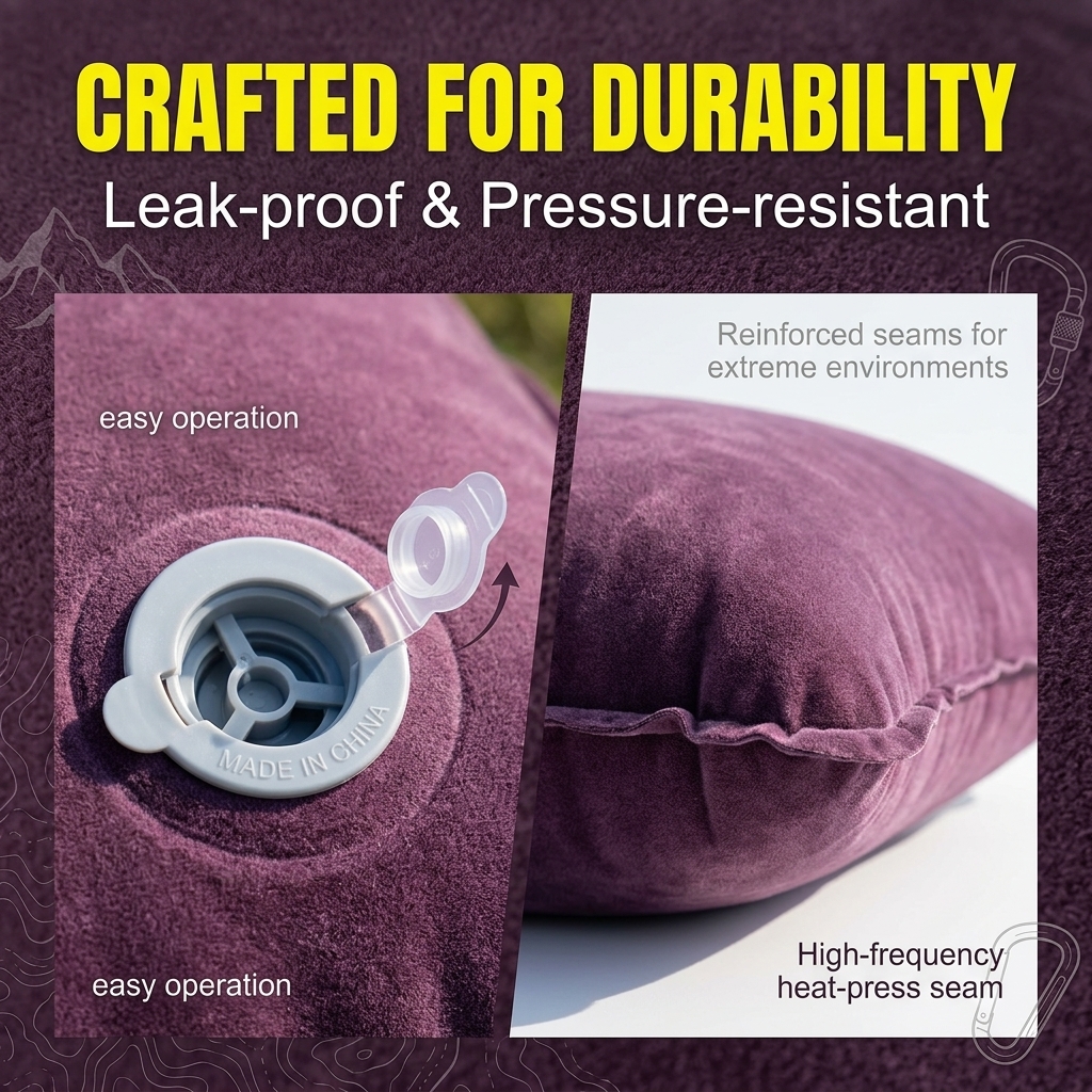 Inflatable Travel Pillow, Port - مراجعة Outdoor Camping Carpet وسعره