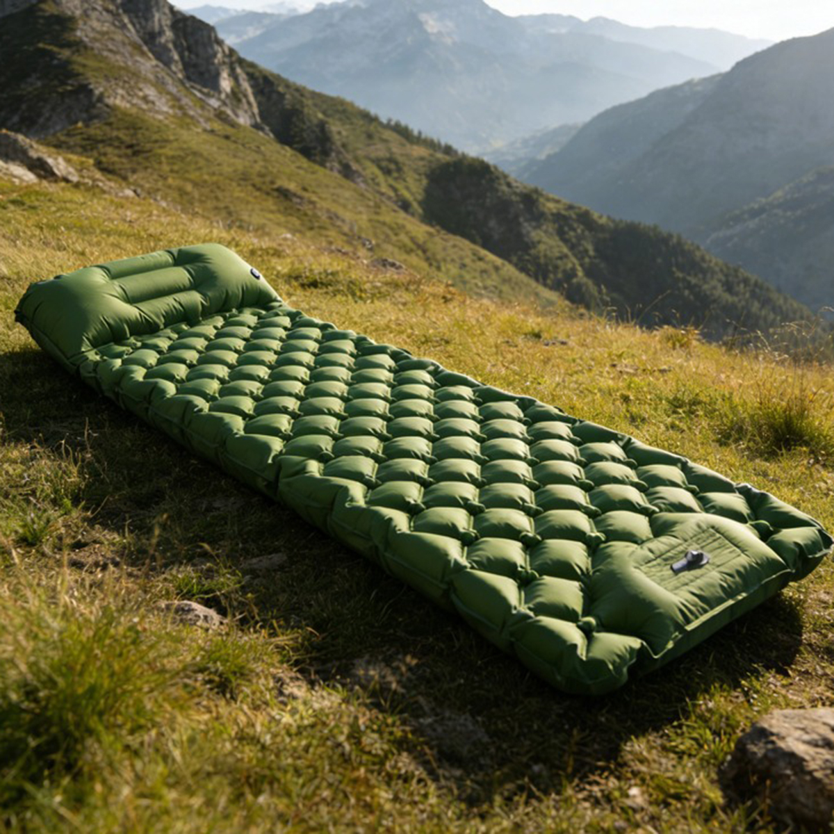 Inflatable mattress, outdoor c - مراجعة Outdoor Camping Inflatable Tent وسعره