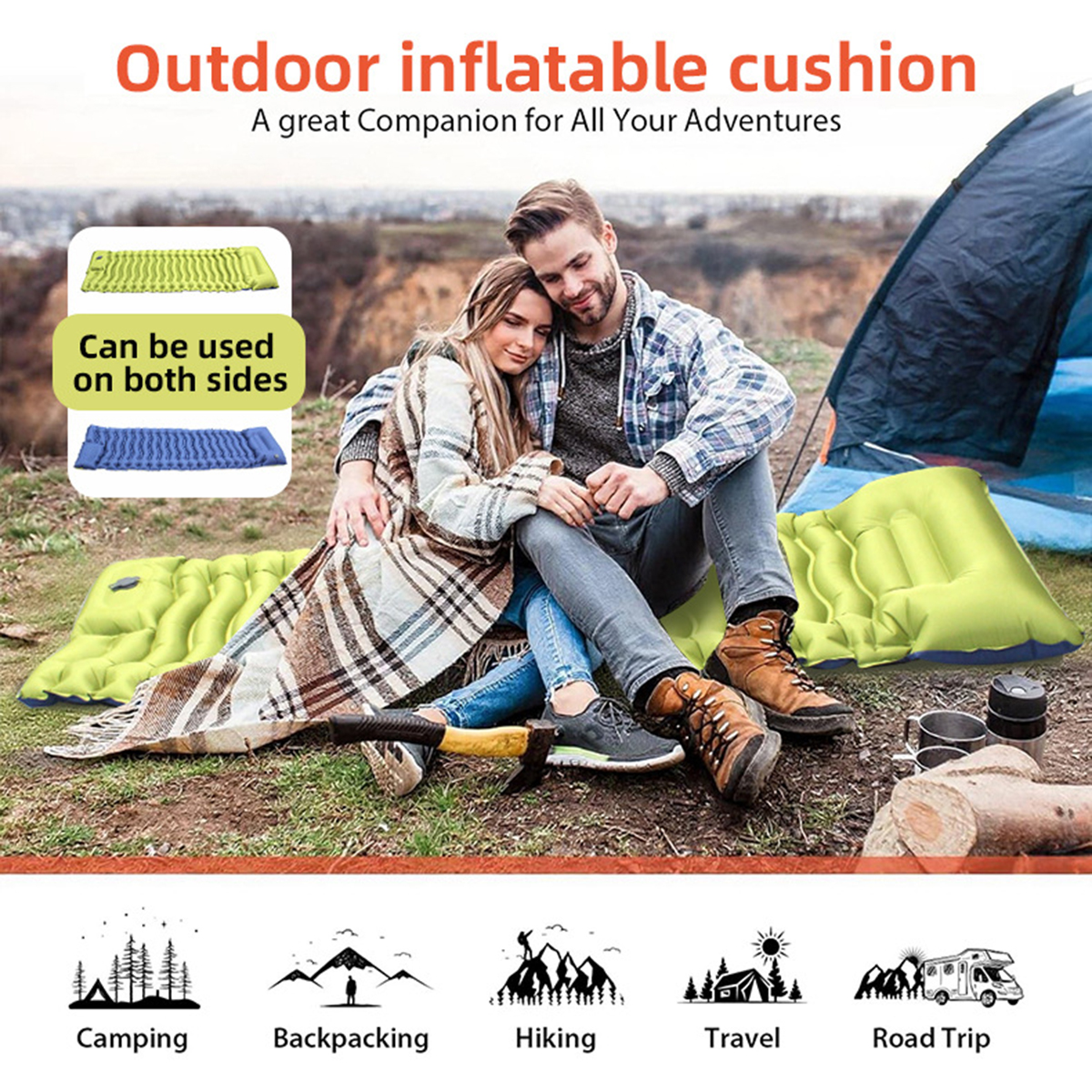 Inflatable mattress, outdoor c - مراجعة Outdoor Camping Inflatable Tent وسعره