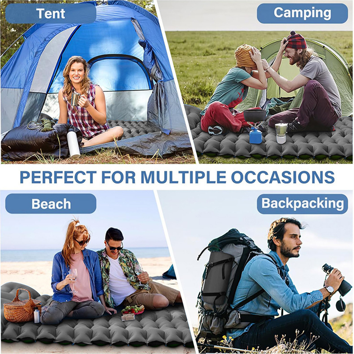 Inflatable mattress, outdoor c - مراجعة Outdoor Camping Inflatable Tent وسعره