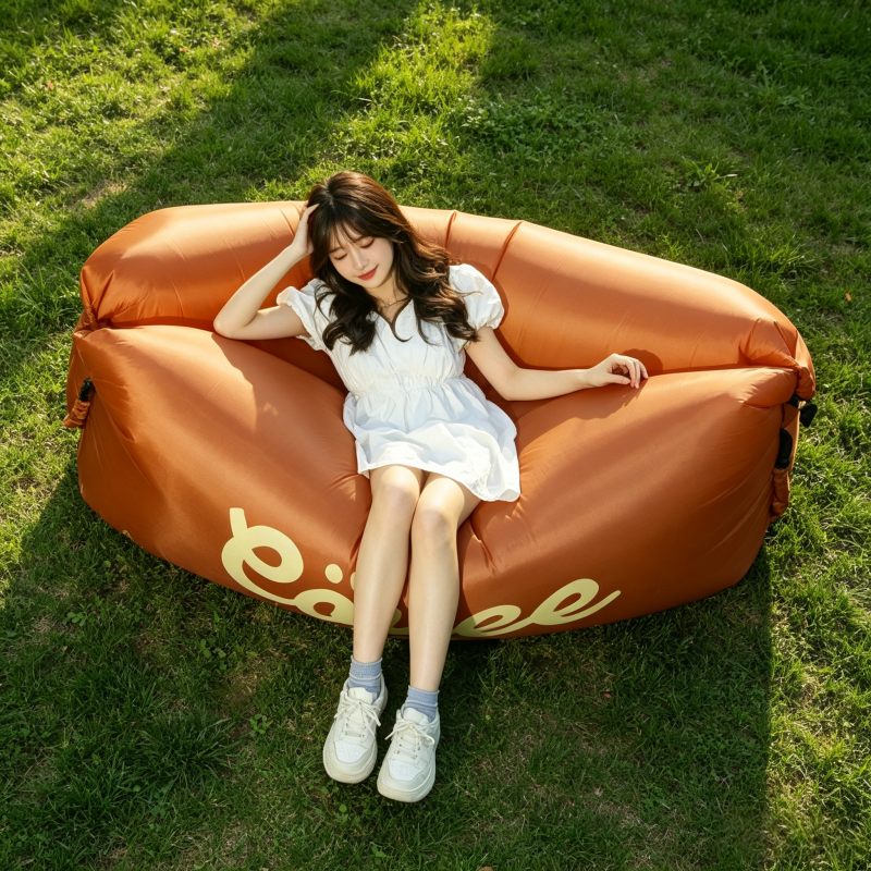Portable Inflatable Air Sofa L - مراجعة Outdoor Camping Carpet وسعره