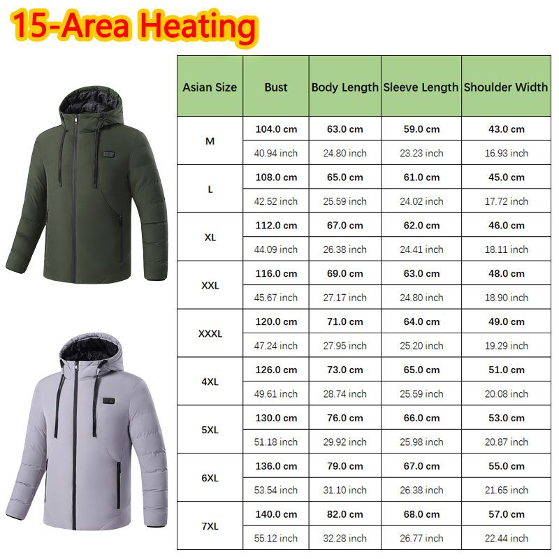 Huelora 11 Area Heated Jacket  - مراجعة Outdoor Camping Jacket وسعره