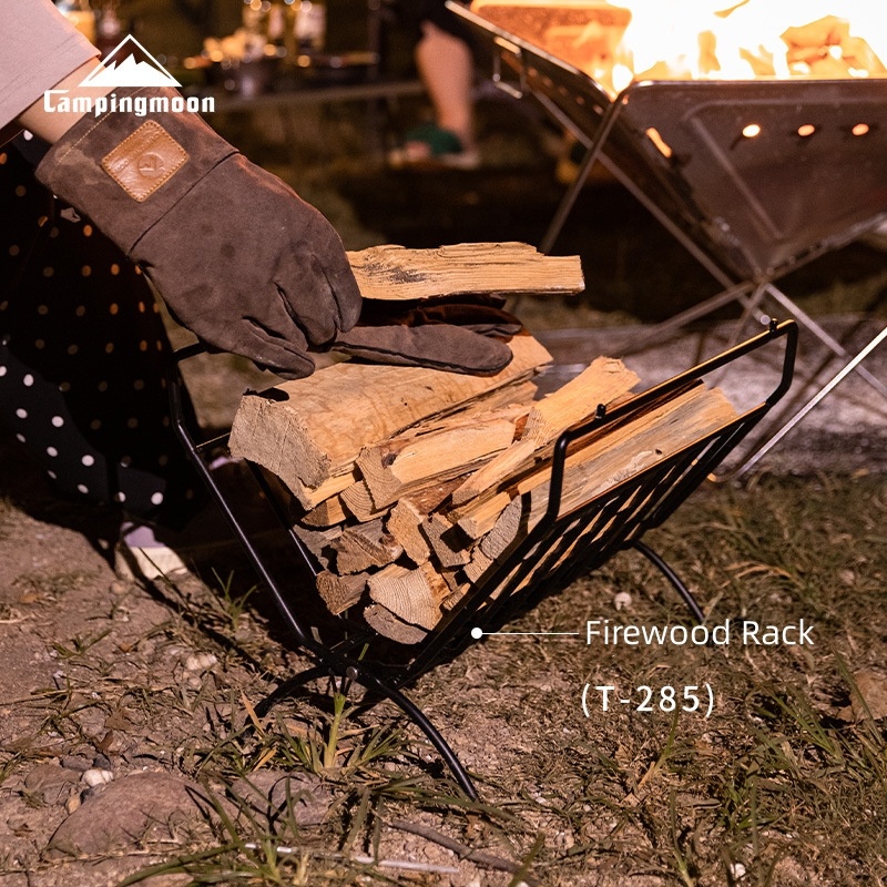 T-285 Outdoor Iron Firewood St - مراجعة Outdoor Camping Table With Storage وسعره