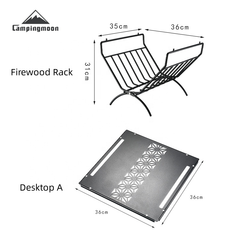 T-285 Outdoor Iron Firewood St - مراجعة Outdoor Camping Table With Storage وسعره